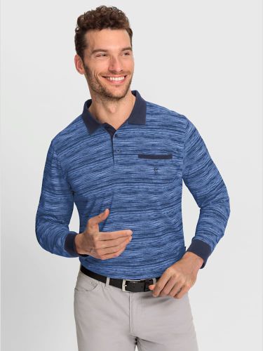 Polo à manches longues poche poitrine - Hajo - Modalova