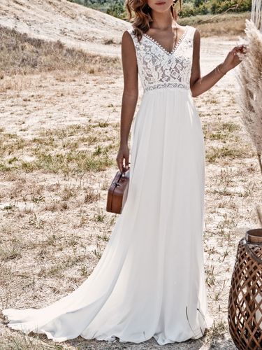 Robe de mariée bohème; robe de mariée boho; robe mariage boho - milanoo.com - Modalova