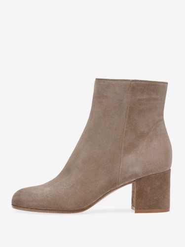 Bottines en daim à bout rond talon épais chaussures - milanoo.com - Modalova