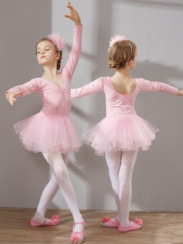 Vêtements de danse pour filles tutu à manches longues vêtements d'entraînement vêtements de performance de danse - milanoo.com - Modalova