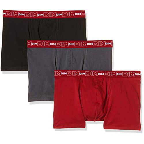 Pack de 3 boxers logotés ceinture élastique - coton stretch - Dim Underwear - Modalova