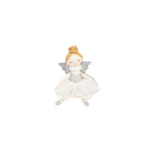 Peluche poupée ange blanche et rose 35 cm - Soft Friends - Modalova