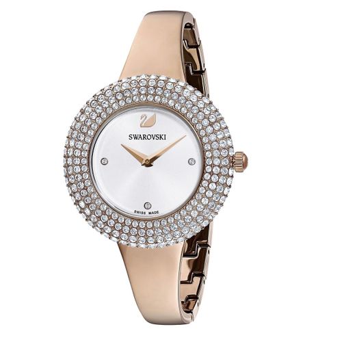Montre Swarovski 5484073 - Crystal Rose Bracelet Jonc Acier Lunette Sertie En Micro-Pavé - Swarovski montres - Modalova