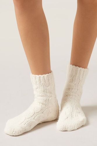 Cable Knit Socks Woman Size TU - Calzedonia - Modalova