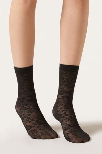 Floral Motif Socks Woman Size TU - Calzedonia - Modalova
