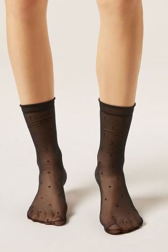 Dotted Sheer Socks Woman Size TU - Calzedonia - Modalova