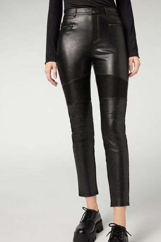 Coated Thermal Skinny Biker Leggings Woman Size M - Calzedonia - Modalova