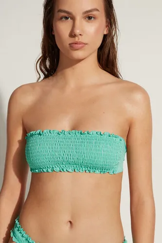 Bandeau Bikini Top Formentera Woman Green Size 3 - Calzedonia - Modalova