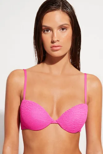 Graduated Padded Push-Up Swimsuit Top Miami Woman Pink Size 4 - Calzedonia - Modalova