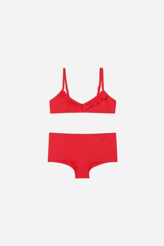 Girls' Two Piece Swimsuit Classic Piquet Girl Red Size 12 - Calzedonia - Modalova