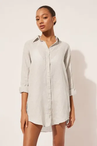 Linen Shirtdress Woman Size L - Calzedonia - Modalova