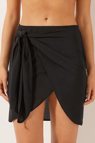 Short Sarong Skirt Woman Black Size M - Calzedonia - Modalova