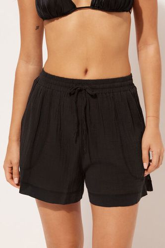 Cotton Shorts Woman Black Size L - Calzedonia - Modalova