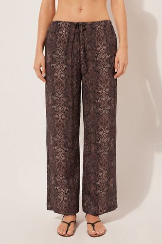 Animal Print Beach Pants Woman Brown Size L - Calzedonia - Modalova