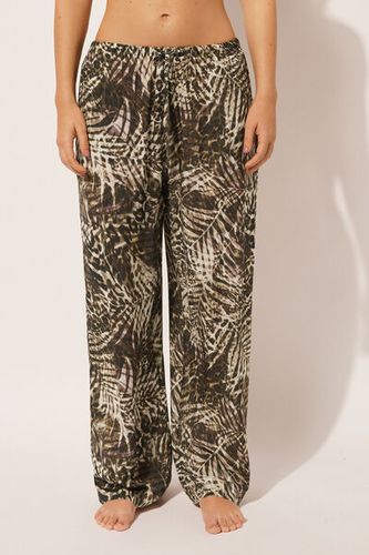 Animal Print Beach Pants Woman Green Size M - Calzedonia - Modalova