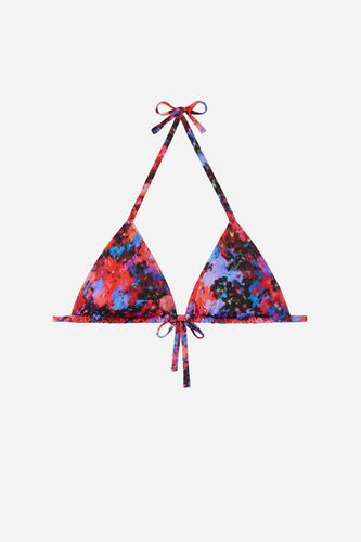 Removable Padding Triangle Swimsuit Top Blurred Flowers Woman Size 4 - Calzedonia - Modalova