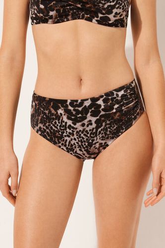 High Waist Shaping Swimsuit Bottoms Elegant Animalier Woman Size XXL - Calzedonia - Modalova
