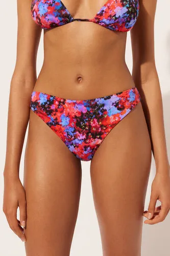 Swimsuit Bottoms Blurred Flowers Woman Floral Size M - Calzedonia - Modalova