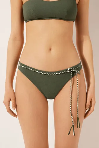 Swimsuit Bottoms Crinkle Twist Woman Green Size L - Calzedonia - Modalova