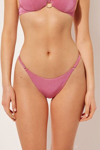 Thong Swimsuit Bottom Golden Gleam Woman Pink Size M/L - Calzedonia - Modalova
