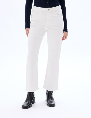 Pantalon court évasé - blanc - celio - Modalova