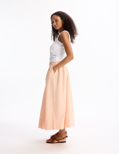 Jupon en popeline - rose - celio - Modalova