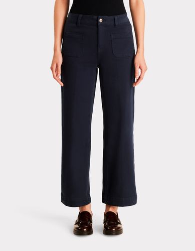 Pantalon large - marine - celio - Modalova