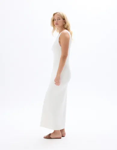 Robe en maille à bretelles - blanc - celio - Modalova