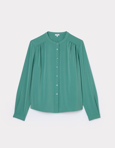 Chemise col rond - vert sauge - celio - Modalova