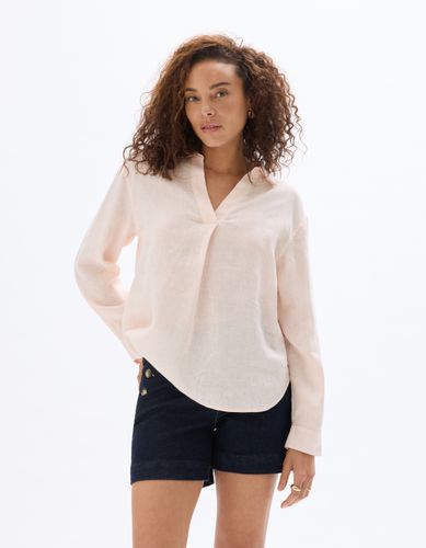 Blouse 100% Lin - rose - celio - Modalova