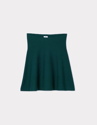 Jupe droite en maille - vert sapin - celio - Modalova