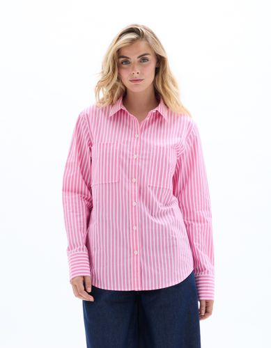 Chemise en popeline rayée oversize - celio - Modalova