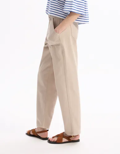 Pantalon droit - gris - celio - Modalova