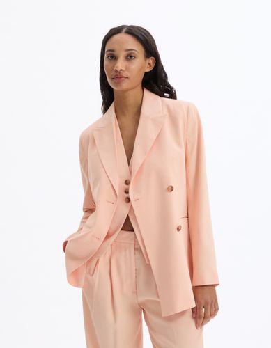 Veste blazer manches longues - rose - celio - Modalova