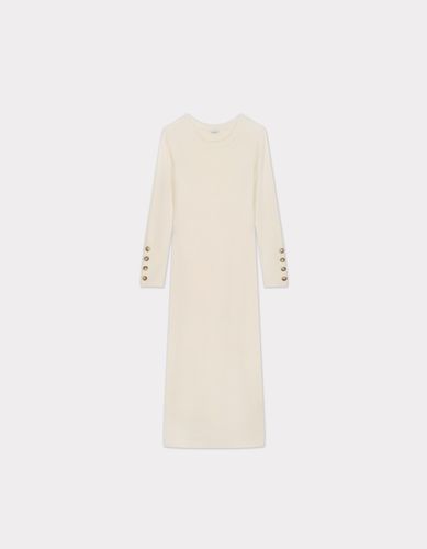 Robe longue en maille côtelée - celio - Modalova