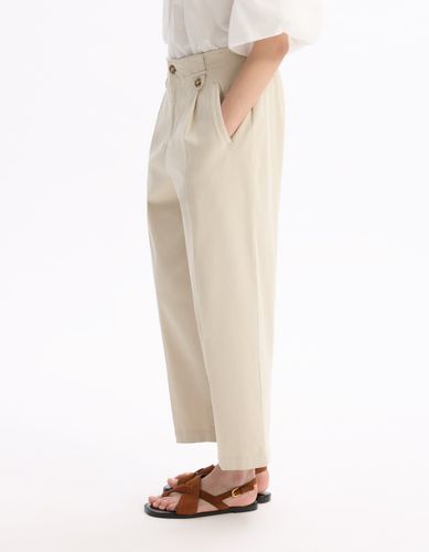 Pantalon cigarette - écru - celio - Modalova