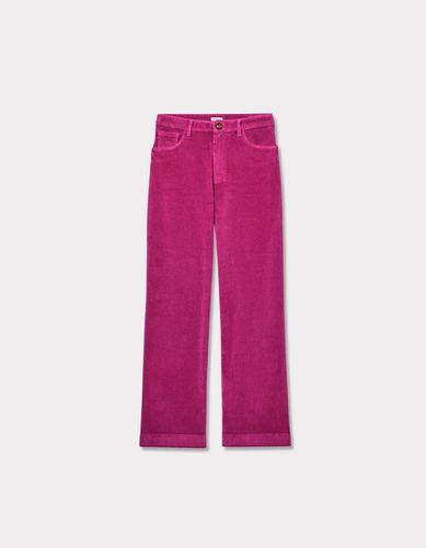 Pantalon large taille haute - violet - celio - Modalova