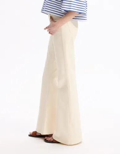 Pantalon patte d'éléphant - beige - celio - Modalova