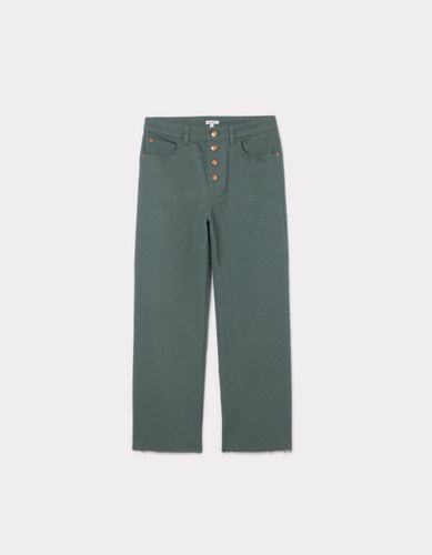 Pantalon droit avec 4 boutons - vert - celio - Modalova