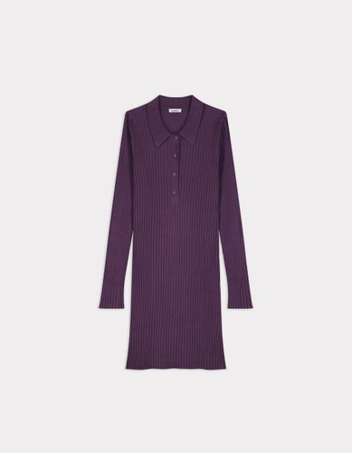 Robe en côtes plates - violet - celio - Modalova