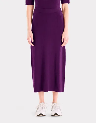 Jupe en maille côtelée - violet - celio - Modalova