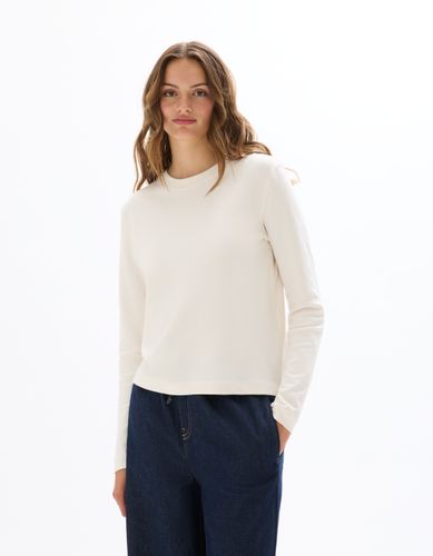 T-shirt uni à manches longues - beige - celio - Modalova
