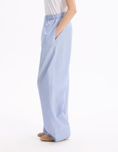 Pantalon large en popeline de coton - celio - Modalova