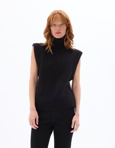 Pull sans manche à col roulé en laine mélangée - celio - Modalova