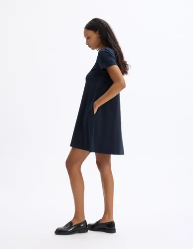 Robe courte en coton - marine - celio - Modalova
