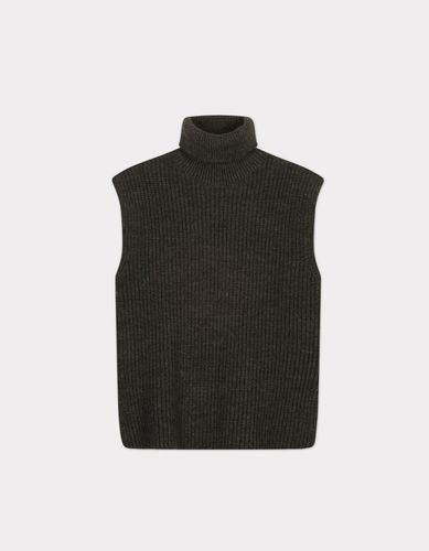 Pull sans manches col roulé - gris - celio - Modalova