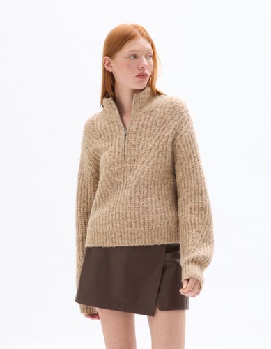Pull camionneur en maille - beige - celio - Modalova