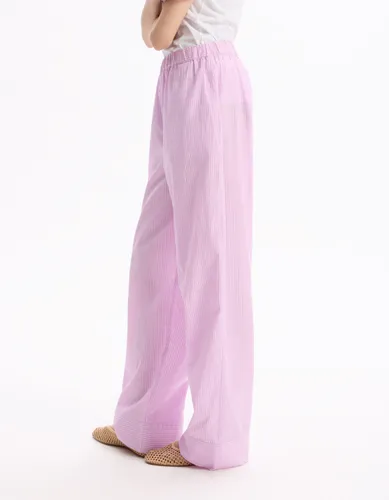 Pantalon large en popeline de coton - celio - Modalova