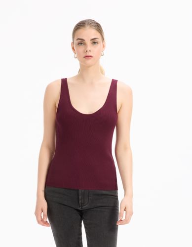 Débardeur en maille légère - violet - celio - Modalova