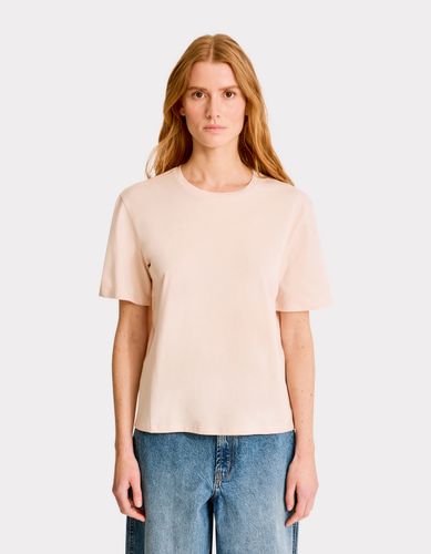 T-shirt en coton biologique col rond - rose - celio - Modalova